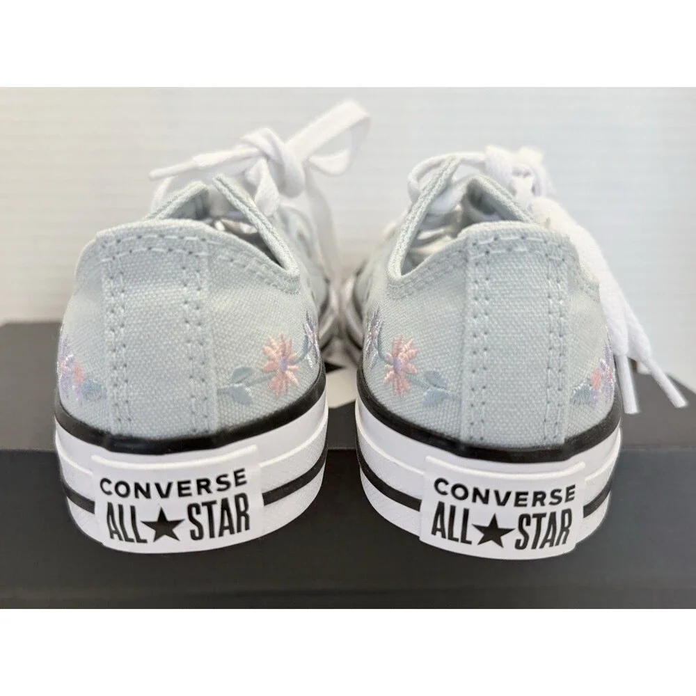 Converse All Star Chuck Taylor All Star OX Sneakers Embroidered Floral Sz 1